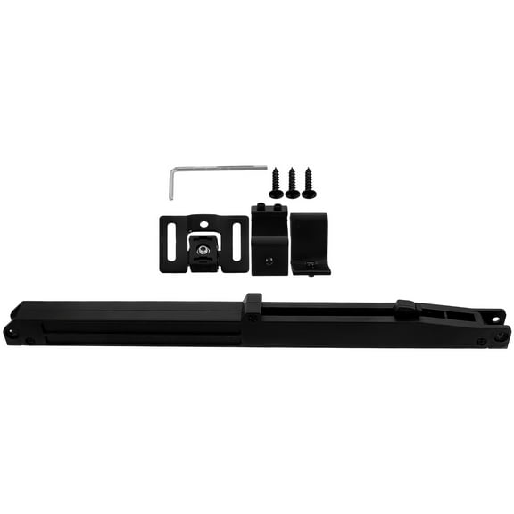 1 Set Barn Door Hardware Kit with Soft Close Spring Buffer Damper for Sliding Doors