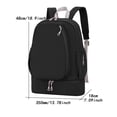 thumbnail image 7 of harayaa Tennis Bag Laptop Backpack Back Pack Gym Duffel for Badminton Hiking Players black, 7 of 7