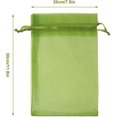 thumbnail image 3 of Paquete de 50 bolsas de protección para uvas, bolsa de protección para frutas y plantas de jardín con cordón, para proteger contra avispas, pájaros, moscas de cereza y otros insectos (30 * 20 cm) Rojo Verde, 3 of 5
