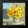 thumbnail image 2 of Nai, Danhui 20x20 Black Modern Framed Museum Art Print Titled - Sunflowers by the Sea Crop Light, 2 of 5