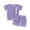 76Purple122, variant on XAOFW Girl's Outfit Sets Short Sleeve Crewneck Floral Embroidery Tee Shirts And Solid Color Shorts Two Piece Kids Outfits Holiday Vacation Versatile Trendy Baby Clothing Sets