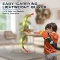 thumbnail image 4 of Bow and Arrow Set for Kids, 2-Pack LED Light Up Archery Set with 20 Suction Cup Arrows, Indoor and Outdoor Toy for Boys Girls Age 4-8 8-12 with Standing Target&2 Quivers, Birthday Gift 3-12 Years Old, 4 of 9