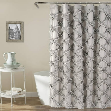 Ruffle Diamond 72 X72 Shower Curtain Walmart Com