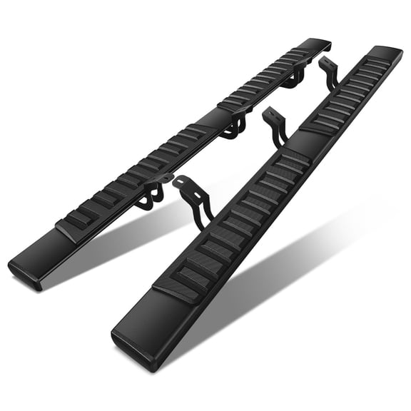 DNA Motoring For 07-21 Toyota Tundra Double Cab Black 6" Flat Side Step Bar Running Boards