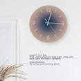 thumbnail image 3 of 12 Inch Large Size Wall Clock, Silent Round Quartz Clock, Glass Frameless Clock with Clear Numbers for Easy Viewing, Suitable for Living Room, Bedroom, Kitchen, Office, Classroom,, 3 of 7