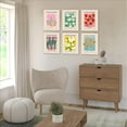 thumbnail image 2 of Flower Market Poster Set of 6, Vintage Flower Market Wall Art Prints, Abstract Colorful Floral Wall Art Decor, Minimalist City & Flower Canvas Painting Pictures for Aesthetic Room, Bedroom, Living, 2 of 6