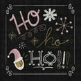thumbnail image 2 of Mullan, Michael 20x20 Black Ornate Wood Framed with Double Matting Museum Art Print Titled - Quirky Christmas Santa Metallic, 2 of 4