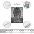 thumbnail image 2 of ADALE Lioness and Cubs Warm Animals Black and White Poster Canvas Painting Wall Art Poster for Bedroom Unframed 8x10 Inch, 2 of 6