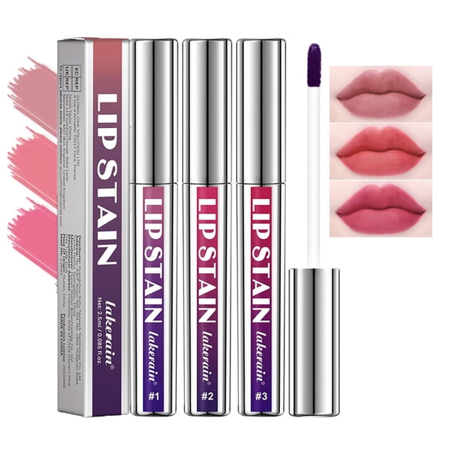 Aseawave 3 piezas de delineador de labios despegable, maquillaje rosa, brillo de labios para mujer, lápiz labial mágico, 24 horas, delineador de labios original, mancha de maquillaje (#D 1 unidad (paq