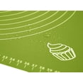 thumbnail image 2 of Silicone Baking Mat for Pastry Rolling Dough with Measurements, 25.6 x 17.7 BPA Free Non stick and Non Slip Green Table Sheet Baking Supplies for Bake Pizza Cake, 2 of 5