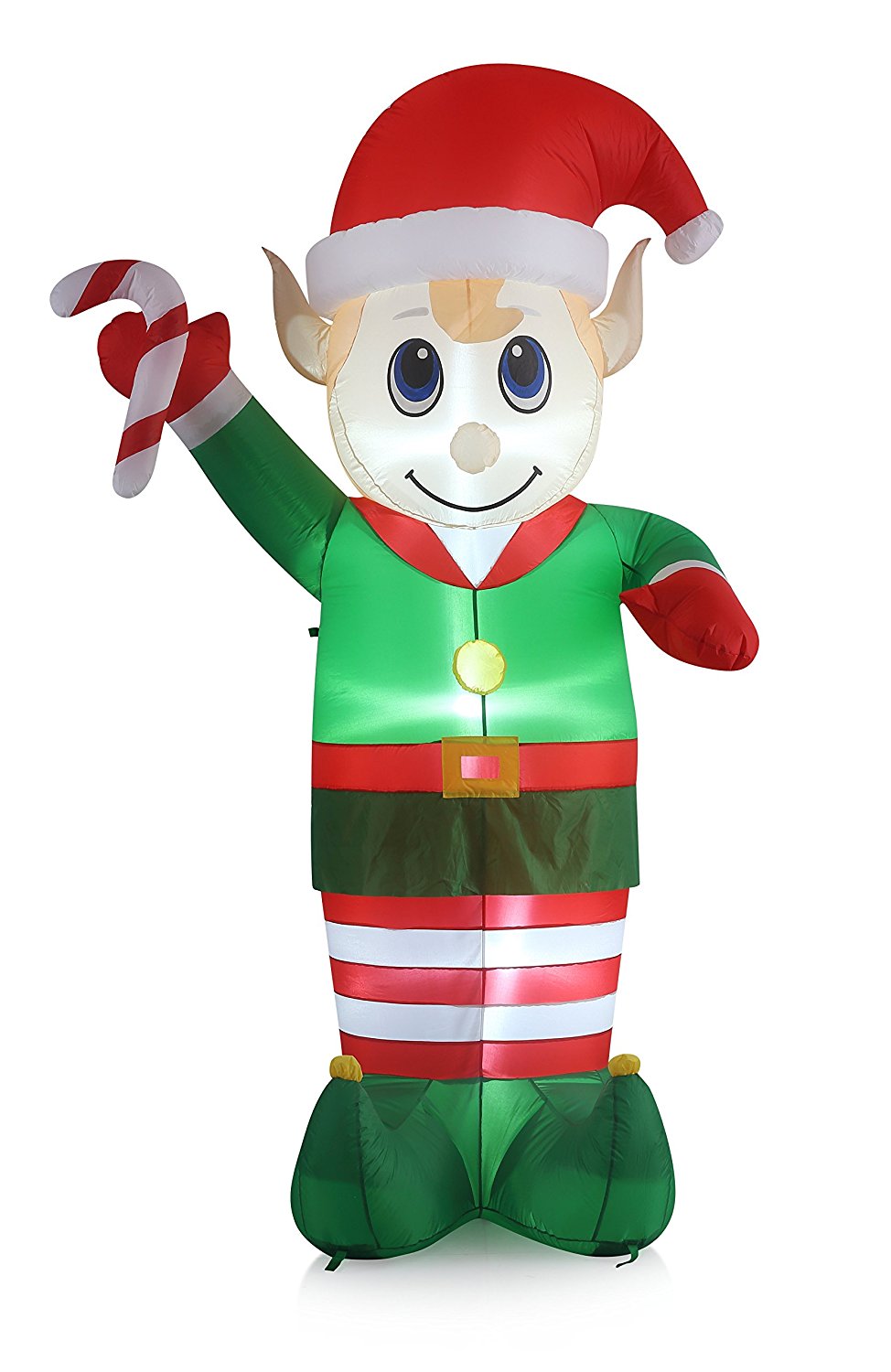 E 8FT Tall Christmas Inflatable Elf Lawn Yard Garden outdoor decoration. - Walmart.com - Walmart.com