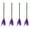 Purple, variant on Halloween Witch Decoration Prop Set 4 Pieces Plastic And Mesh Flying Broomstick Party Dance Costume
