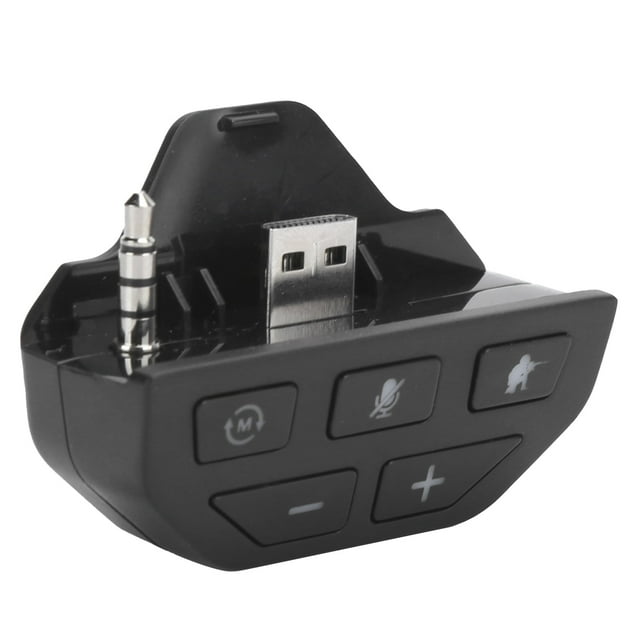 One Controller Headset Audio Adapter for Gamers Sound Enhancer Gamepad Compatible with One Console