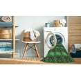 thumbnail image 2 of Ahgly Company Machine Washable Indoor Round Transitional Army Green Area Rugs, 8' Round, 2 of 7