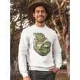 thumbnail image 2 of Ferocious Alligator  Sweatshirt Men -Image by Shutterstock, Male XX-Large, 2 of 4