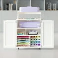 thumbnail image 4 of Crafit 5 Tiers Large Craft Table Circut Cabinet with 5 Tiers Paper Storage and 16 Vinyl Roll Holder, 4 of 7