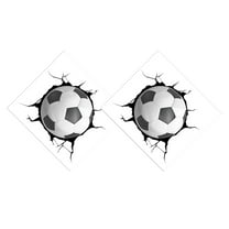 Soimiss Soccer Bedroom Decor Boys Multi Pvc 2 Sheets Nursery Wall Decal Sports Wall Decoration Indoor Scene Layout