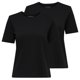 thumbnail image 1 of ONLY Camisetas de mujer, pack de 2 - ONLHAPPY O-NECK TEE, cuello redondo, algodón, liso Negro M (Medium), 1 of 3