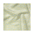 thumbnail image 1 of Yellow Bird Decorative Napkins Set of 4, Cartoon of Baby Chicken Petals Polka Dots, Silky Satin Fabric for Brunch Dinner Party, 18", Pale Seafoam Mustard, by Ambesonne, 1 of 2