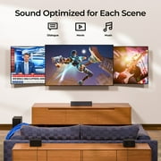 ULTIMEA 5.1 Dolby Atmos Sound Bar, 450W Peak Power, Surround Sound System for TV, Wireless Subwoofer Bass Boost, Surround Adjustable