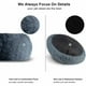 thumbnail image 2 of Camas para perros de peluche. Camas para Gatos. Sofá Cojín Redondo Lavable Cachorro. Cesta de donuts dulces de animales. Cama relajante con fondo antideslizante. Cama Nido de Gato (Gris Oscuro 50CM), 2 of 5