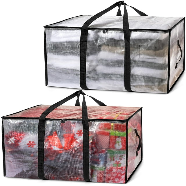 Bolsa de mudanza ClearSpace de gran tamaño con correas para mochila, paquete de 2