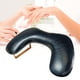 thumbnail image 1 of Reposabrazos para manicura Yinane de cuero PU Negro con pata dorada, 1 of 8