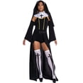 thumbnail image 1 of Disfraz de monja de Halloween ML Disfraz de monja de carnaval mascarada cosplay María, 1 of 5