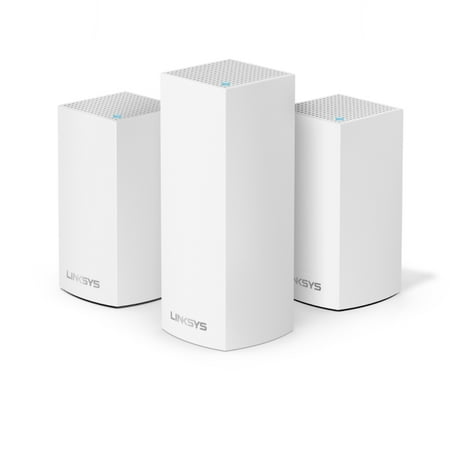 Refurbished Linksys VLP0203 Velop Tri-Band Whole Home Intelligent Mesh WiFi System, 3 Pack