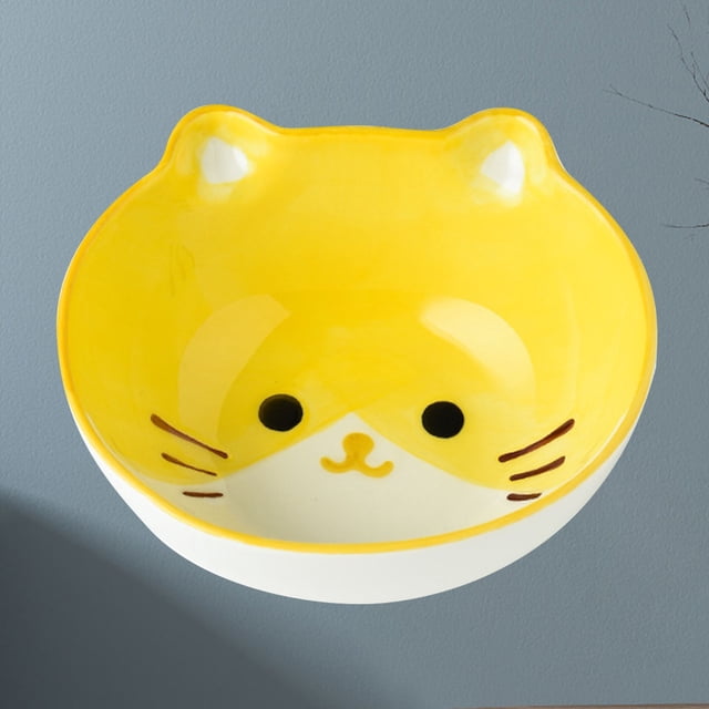 Feeding Bowl, Ceramic Bowl Cute Cartoon Animal Shape Rice Bowls Reusable Dinner Tableware Feeding Bowl for Serving Soup Cereal Pasta Ice Cream