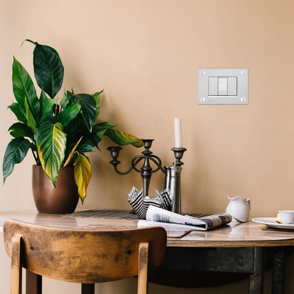 FUEENIRVA Outlet Cover Screws Wall Plate Screws Carbon Steel White Fix Wall Outlet Kitchen 200 Pcs