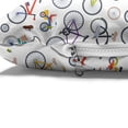 thumbnail image 4 of Bicycle Pet Bed, Retro Style Colorful Bicycles of All Styles and for All Age Groups Training Wheels, Resistant Pad for Dogs and Cats Cushion with Removable Cover, 24" x 39", Multicolor, by Ambesonne, 4 of 4