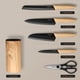 thumbnail image 3 of Juego de Cuchillos de Cocina hecef de 6 Piezas con Bloque - Acero, 3 of 11