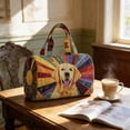 thumbnail image 6 of 2026 Puppy Quilted Travel Tote Bag, Portable Embroidered Cosmetic Case for Pet Supplies, Gifts & On-The-Go Storage, 6 of 6