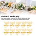 thumbnail image 5 of 10 Pcs Christmas Napkin Ring Elegant Decorative Metal Deer Napkin Ring Holder For Wedding Party Daily, 5 of 21