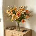 thumbnail image 6 of Mixed Artificial Flower Bouquet Faux, Silk Roses Floral Arrangement, Fall Seasonal Home Decor, Thanksgiving Table Centerpiece Wedding Party Decoration, 6 of 6