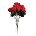 thumbnail image 2 of Worallymy 10 cabezas de rosas artificiales ramo de novia para boda hogar oficina simulación de flores ramo de rosas falsas Worallymy JD735804568, 2 of 6