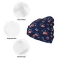 thumbnail image 3 of Picia Star Dog Paw Pattern Knitted Beanie Hat for Men and Women , Unisex Winter Warm Stretchy Knit Cap Thick Fisherman Beanies Cuffed Plain Skull Caps, 3 of 6