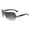 Gunmetal Black (Smoke), variant on Womens Designer Style Sunglasses Semi-rimless Shield UV400 Gunmetal Black, Black