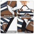 thumbnail image 6 of Football Stripe Darkblue Pattern Toddler Nap Mat with Pillow & Blanket, Soft Sleeping Mat for Preschool Daycare Travel Sleepovers, 6 of 6