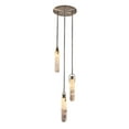 thumbnail image 2 of Kalco 519276WB Flint Additions 14" Wide Led Multi Light Pendant - Winter Brass, 2 of 7