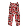 thumbnail image 6 of Uemuo Cute Tomato Pattern Men's Wide Leg Palazzo Lounge Pants with Pockets Light Weight Loose Comfy Casual Pajama Pants-X-Large, 6 of 9