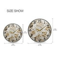 thumbnail image 2 of 9.5" Round Silent Wall Clocks Golden Flowers Acrylic Battery Operated Clock Non-Ticking Clocks Bedroom Living Room Home Decorative, 2 of 10