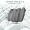 thumbnail image 4 of Skechers Memory Foam Car Seat Cushion, Comfortable Support for Long Drives, Universal Fit for Cars and SUVs Gray, 4 of 8