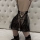 thumbnail image 4 of Gibobby Sujetador De Encaje Para Mujer Lencería de Mujer de Encaje Sexy Mesh de Dormir Boudoir Outfits Lingerie Plus Size Body Lencería Conjunto De Lencería Sexy(Negro, Talla única), 4 of 5
