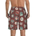 thumbnail image 3 of Yiaed Mountain Adventure Badges Print Men's Swim Trunks with Lining Quick Dry Sports Shorts Beach Shorts Boardshorts-Small, 3 of 5