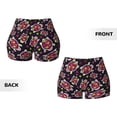 thumbnail image 5 of Xecao Ladybug Print Workout Shorts for Women Soft Smooth Gym Yoga Scrunch Active Tennis Workout Running Shorts, 5 of 9