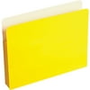 Wilson Jones® ColorLife® File Pocket, 3 1/2" Expansion, 9 1/2" x 11 3/4" , Letter, Yellow, Box of 25