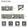thumbnail image 3 of Yayeee Faucet Mat for Kitchen Sink 30" Diatomite Long Splash Guard Pad, Green Floral, 3 of 7