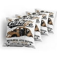 thumbnail image 5 of Ambesonne Cars Throw Pillow Cover 4 Pack, Old Garage Auto Repair, 16", Pale Brown Black White, 5 of 7